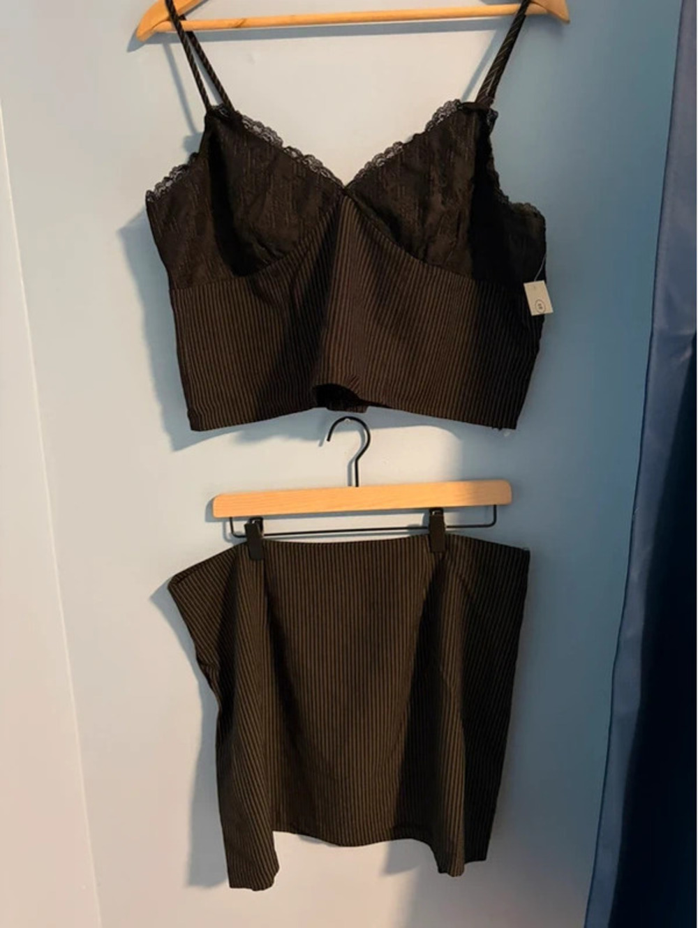 Pinstripe Suit 2 Piece Dress